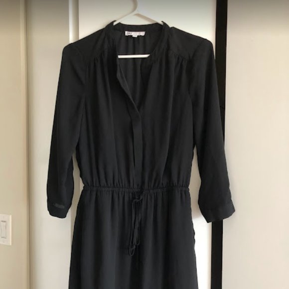 DR2 Black Drawstring Waist Dress! - Picture 1 of 4